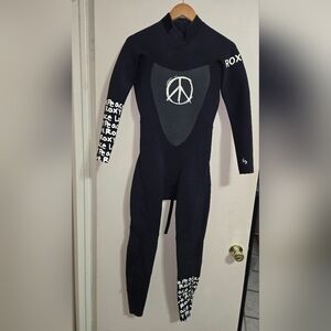 ROXY K Meador 3/2mm Limited Edition Hydroshield Women Wetsuit 10 Peace